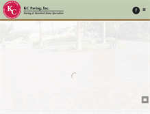 Tablet Screenshot of kcpaving.com